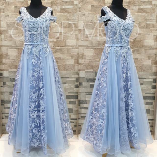 FIT BIGSIZE Wedding gown/sabrina wedding gown/ballgown/gaun mama/gaun sister/gaun mewah/sister gown