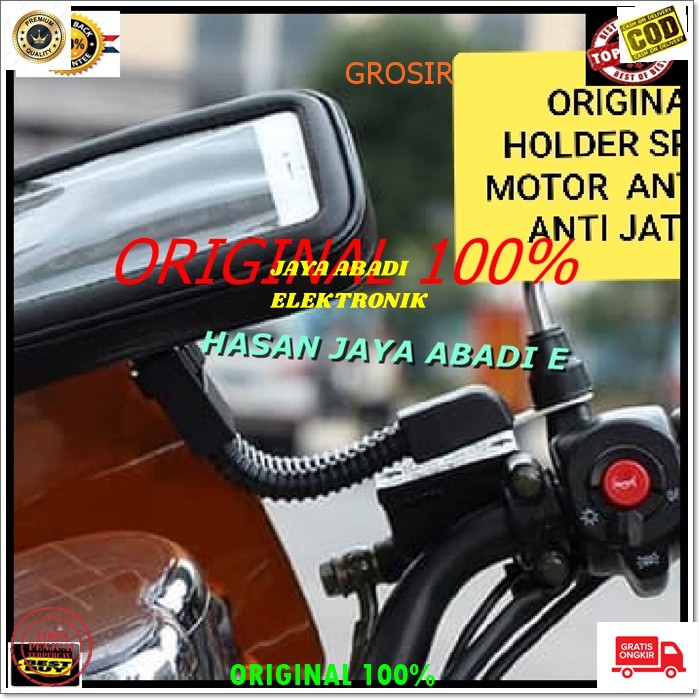 J146 HOLDER SEPEDA MOTOR 6.5 INCI SPION WATERPROOF STAND MOUNT PENGAMAN GANTUNGAN HP PEGANGAN GPS JEPIT KACA PENJEPIT JEPITAN BREKET BRACKET SPION MOTOR WATERPROOF COCOK BUAT OJOL ATAU PRIBADI AGAR LEBIH MUDAH SAAT MENGGUNAKAN MAP SANGAT AAN BISA