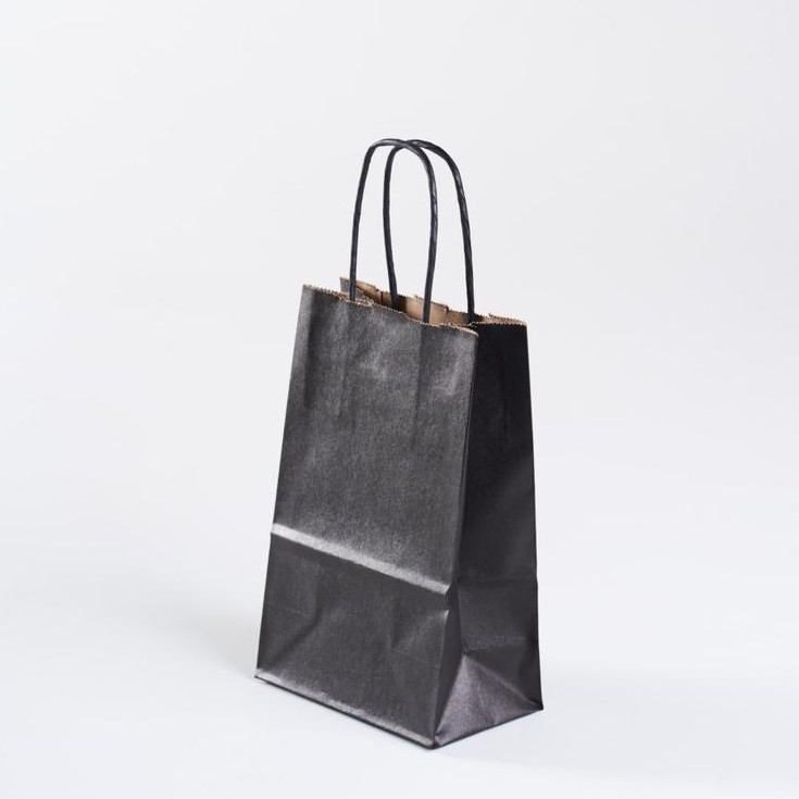 

Paper Bag Hitam Polos Packing Olshop / Paper Bag Souvenir Wedding Packaging / Paperbag Warna Hitam