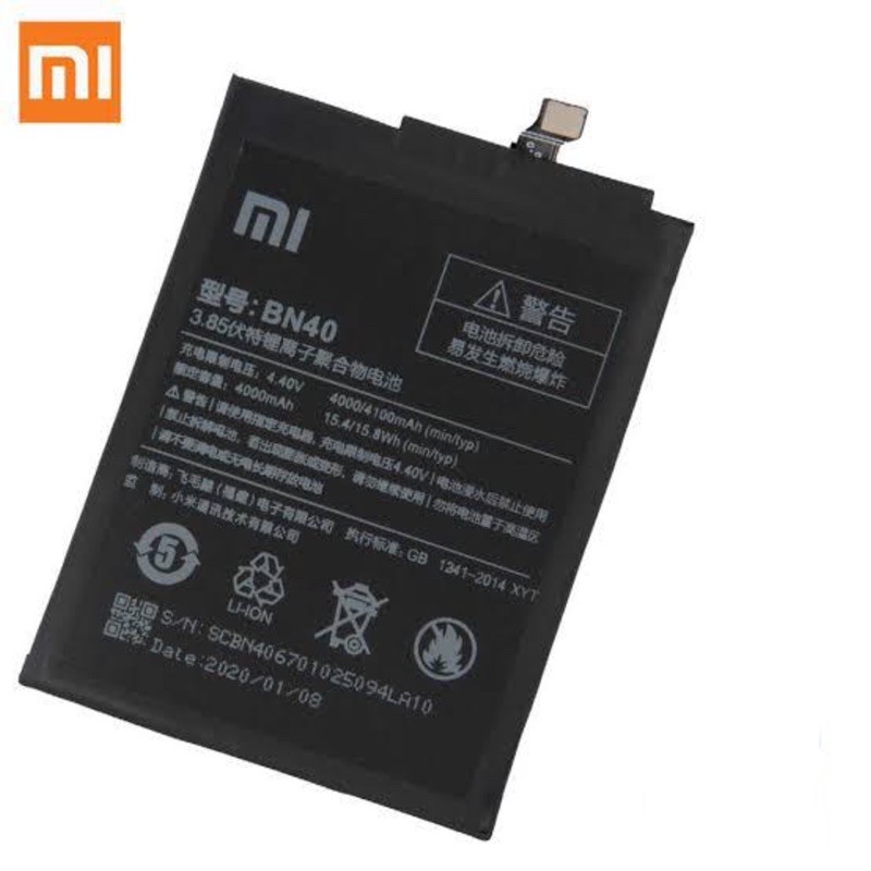 INTERNAL BATTERY XIAOMI BN 40/REDMI 4 PRO/PRIME,BM 46/REDMINOTE 3 / BM47 REDMI 4X