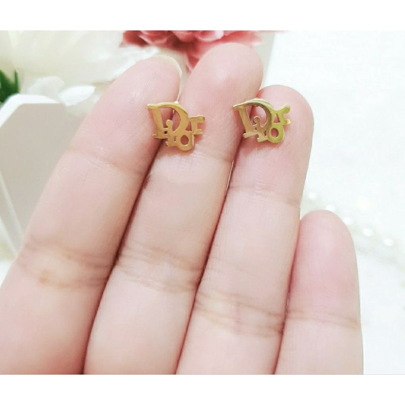 Fourfashion Anting Titanium Tusuk Wanita Premium Anti Karat/Anti Alergi  PAI031-AT-D1OR