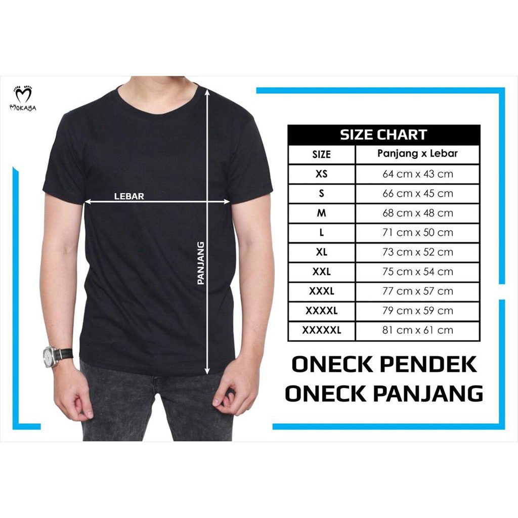 T-Shirt Mokaya Keren Unisex Bahan Cotton Combed 30s Good Quality (KAOS MOKAYA)