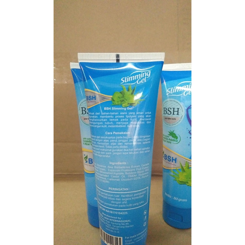 BSH body slim herbal lotion slimming hot cream gel asli Harunashop