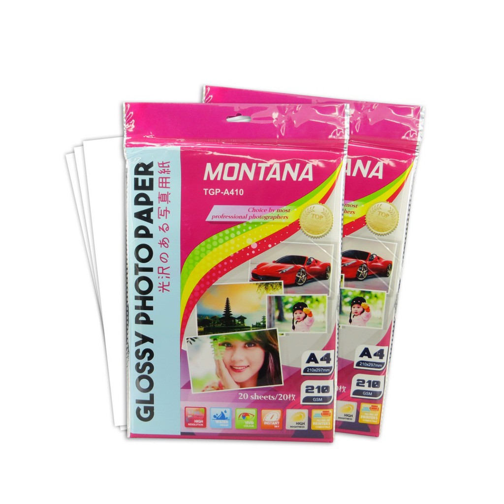 

MONTANA Glossy Paper / Kertas Photo Glossy Montana TGP-A410