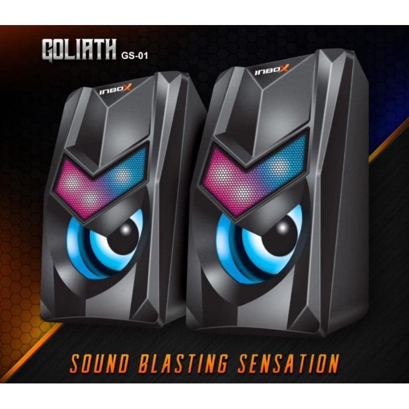 Speaker gaming RGB INBOX GS-01 Goliath GS 01 Speaker USB Speaker PC BASS