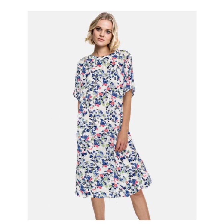 Alfani floral bloom print flowy midi dres