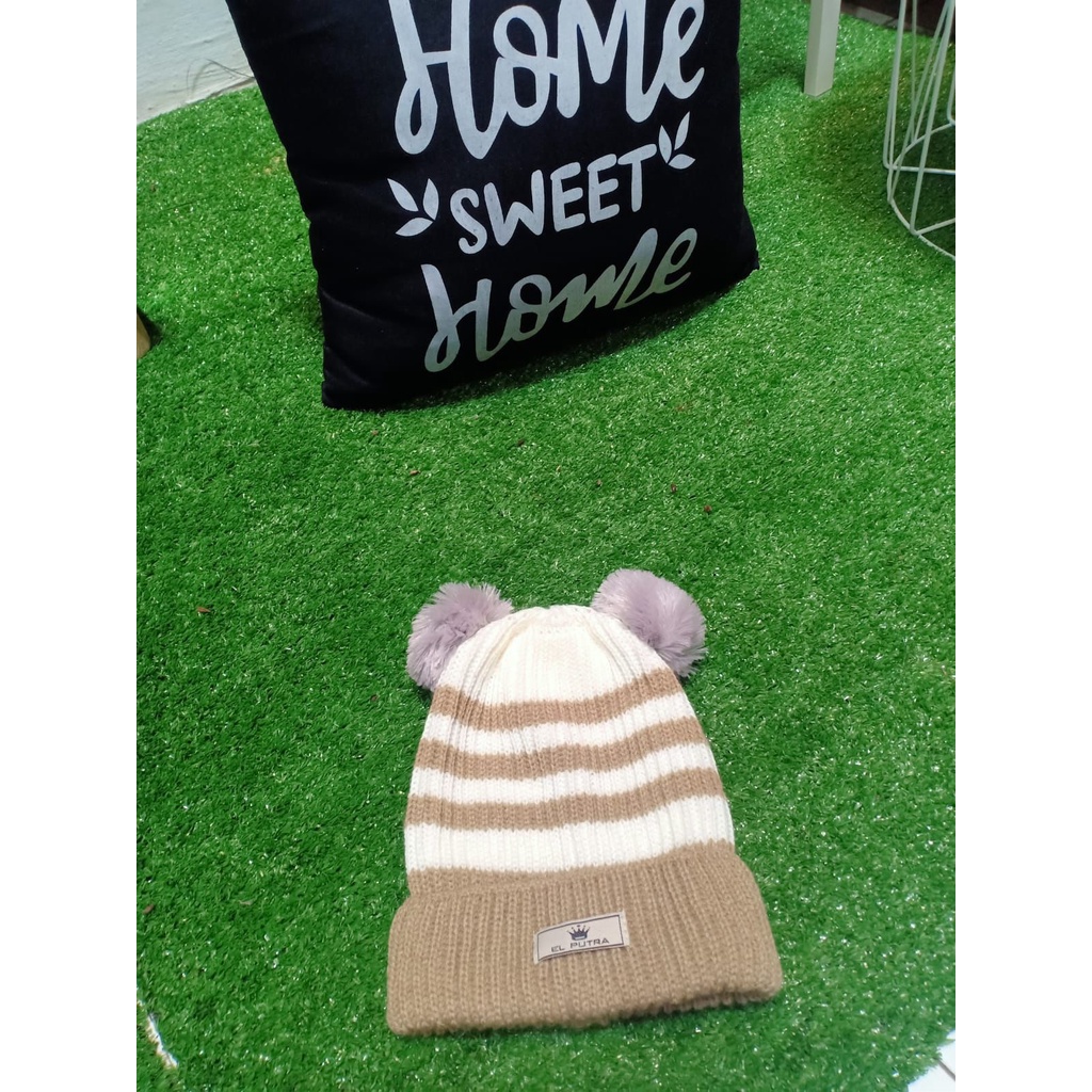 TERBARU KUPLUK ANAK GARIS  - GARIS POMPOM/KUPLUK BAYI LUCU &quot;DZAIKRA&quot;