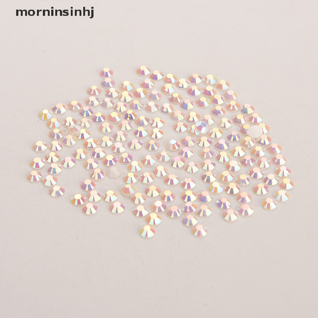 Mor 1000pcs Kristal Berlian Imitasi Bulat Flatback 4mm Untuk Dekorasi Nail Art Diy