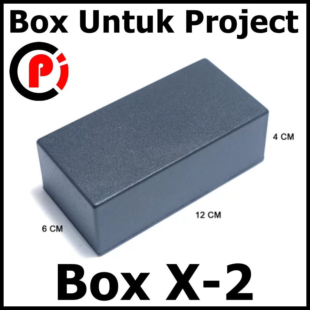 Box Plastik Hitam Type X2 Kotak Elektronik Project X 2