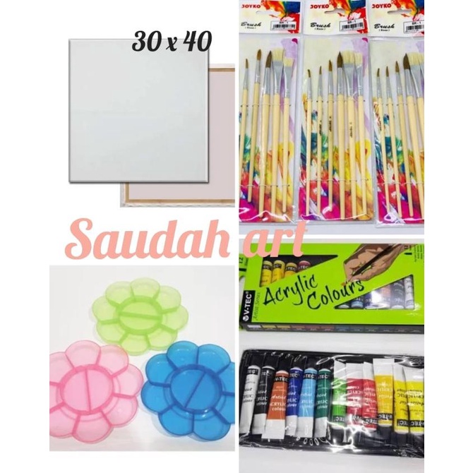 

TERBARU Paket Kanvas Lukis (kanvas 30x40,kuas,palet,cat akrilik)/CAT AKRILIK SET/CAT AKRILIK SET 24 WARNA/CAT AKRILIK PASTEL/CAT AIR/CAT AIR LUKIS SET/CAT AIR GIOTTO/KUAS LUKIS 1 SET/KUAS LUKIS KECIL/KUAS LUKIS LENGKAP/KANVAS LUKIS/KANVAS LUKIS