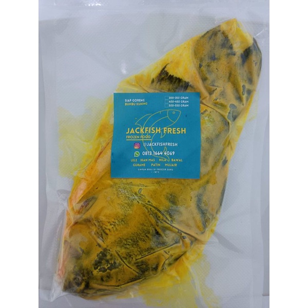 

BAWAL BUMBU KUNING 300 - 350 GRAM (SIAP GORENG) ISI 1 EKOR