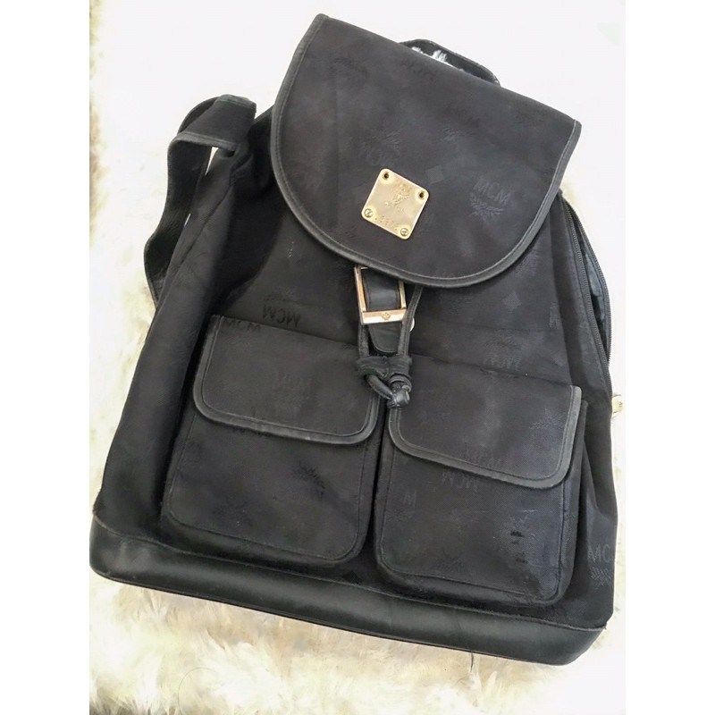 [preloved] MCM Vintage Nylon Backpack