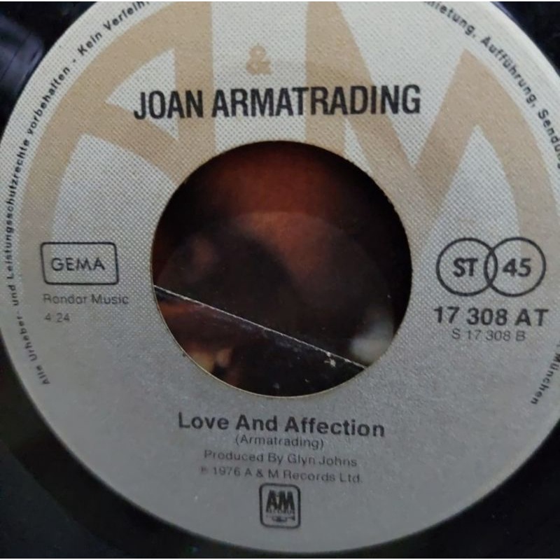 Kaset Vinyl Piringan Hitam 7&quot; Joan Armatrading