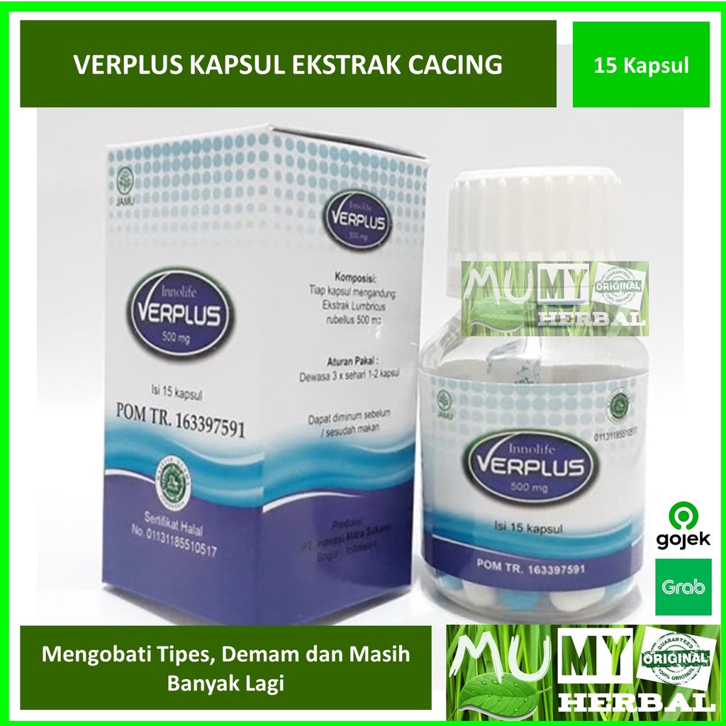 Kapsul Ekstrak Cacing Verplus Obat Demam Obat Tipes Kapsul Cacing