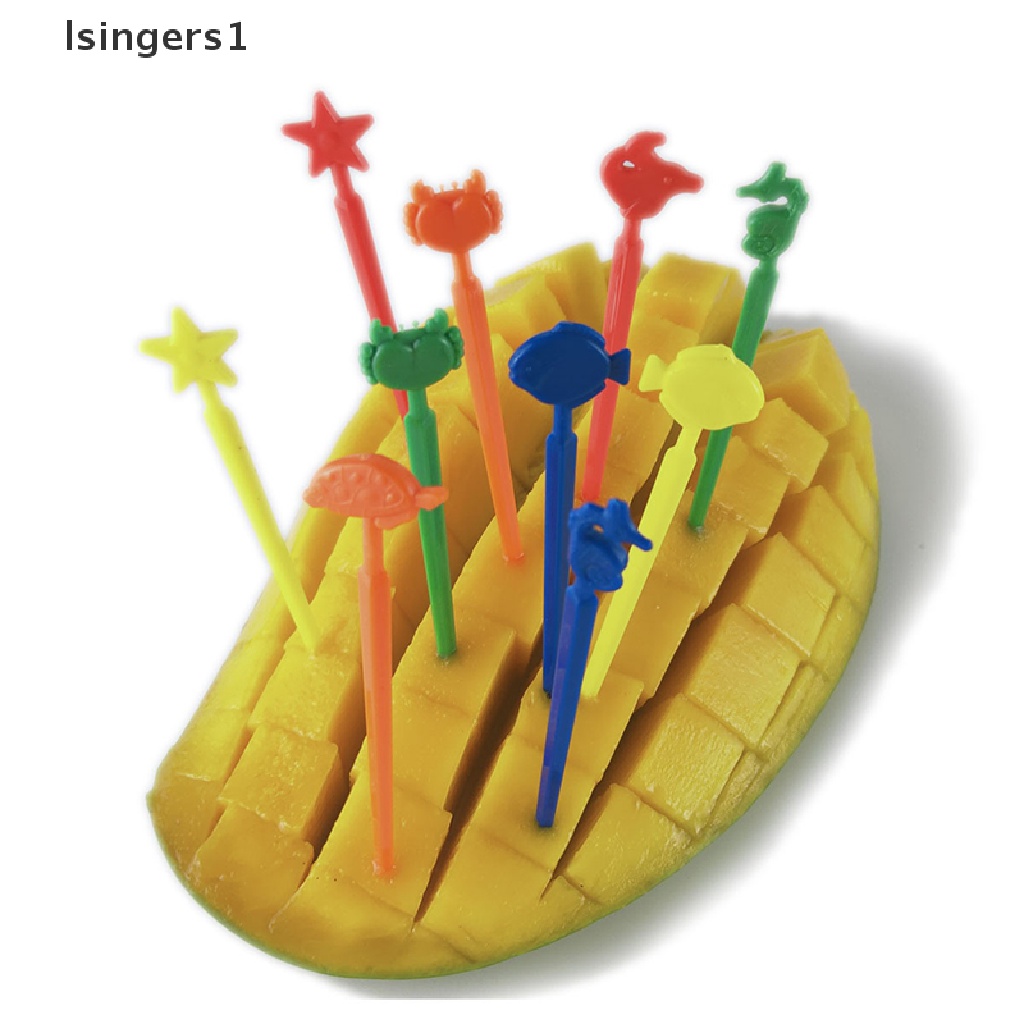 (lsingers1) 20pcs / Set Tusuk Gigi Buah / Dessert Untuk Dekorasi Pesta