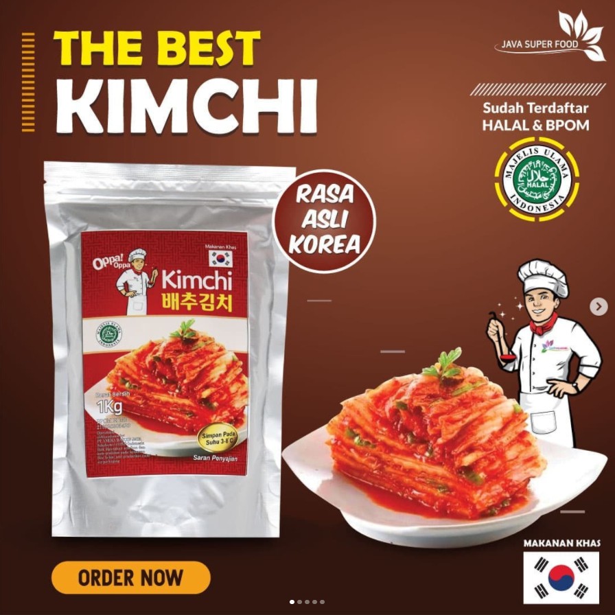 200g Oppa KIMCHI SAWI FRESH / KIMCHI HALAL / KIMCI / KIMCHI KOREA - MAKANAN KOREA