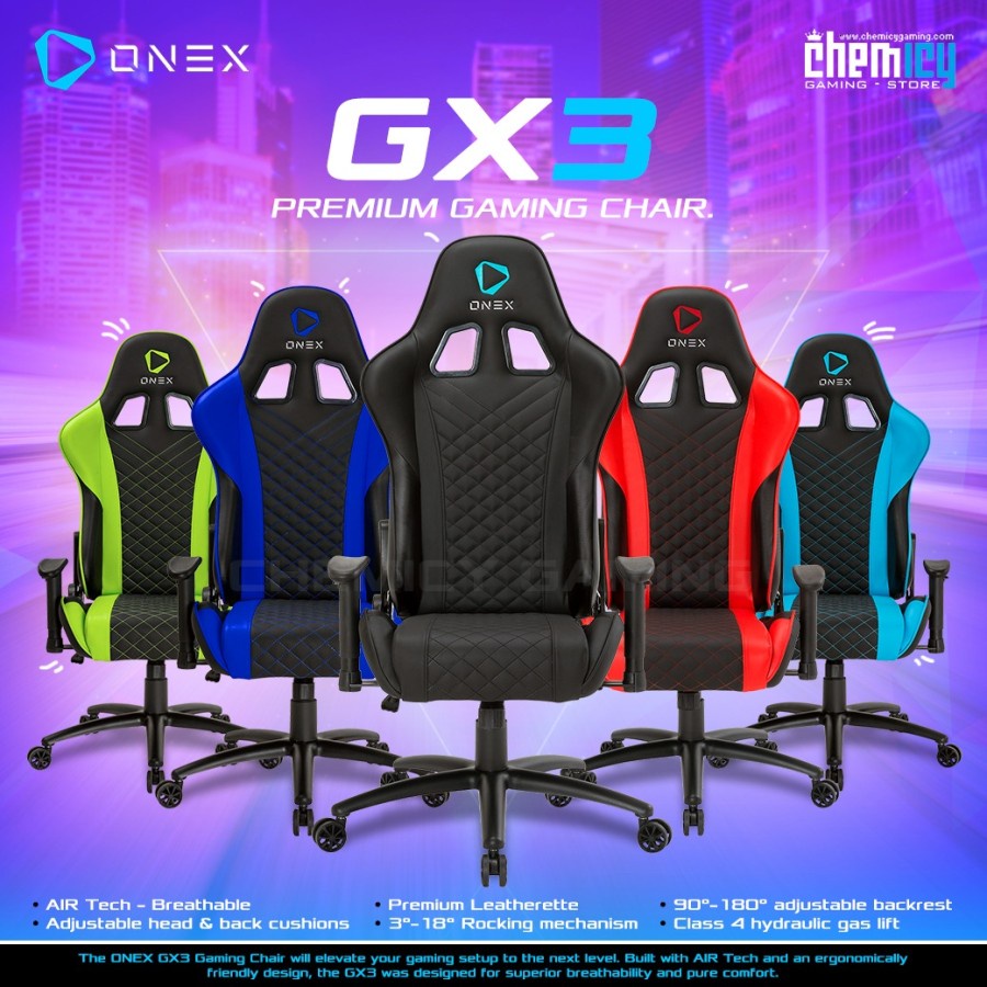 OneX GX3 Premium Quality Gaming Chair / Kursi Gaming