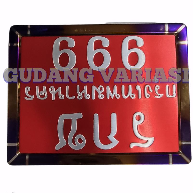 PLAT NOMOR KOTAK THAILAND / BINGKAI PLAT KOTAK TWOTONE PLUS PLAT NOMOR THAILAND / VARIASI PLAT NOMOR