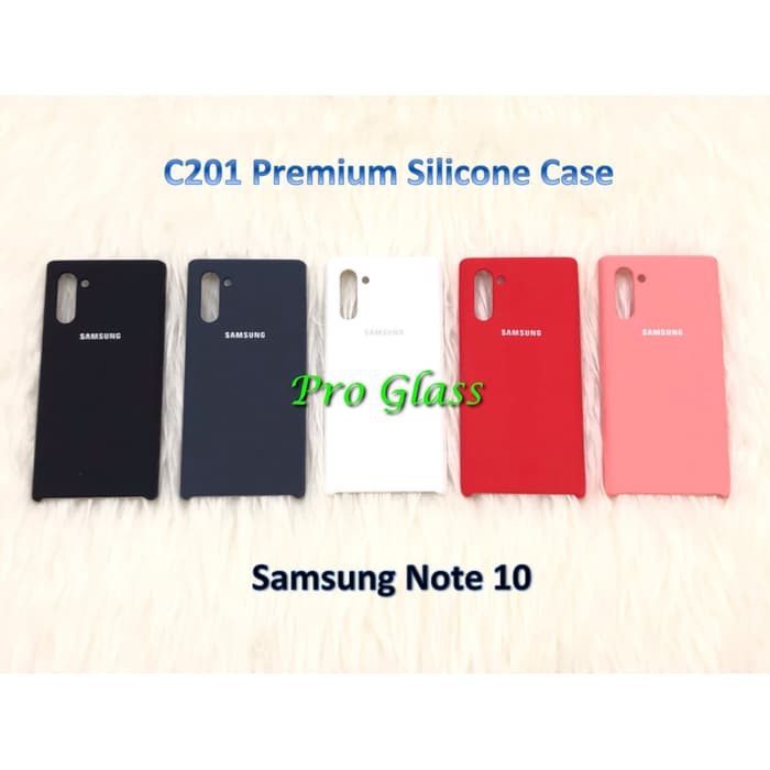 C201 Samsung Note 10 / Samsung Note 10+ Original Samsung Silicon Leather Case Silicone