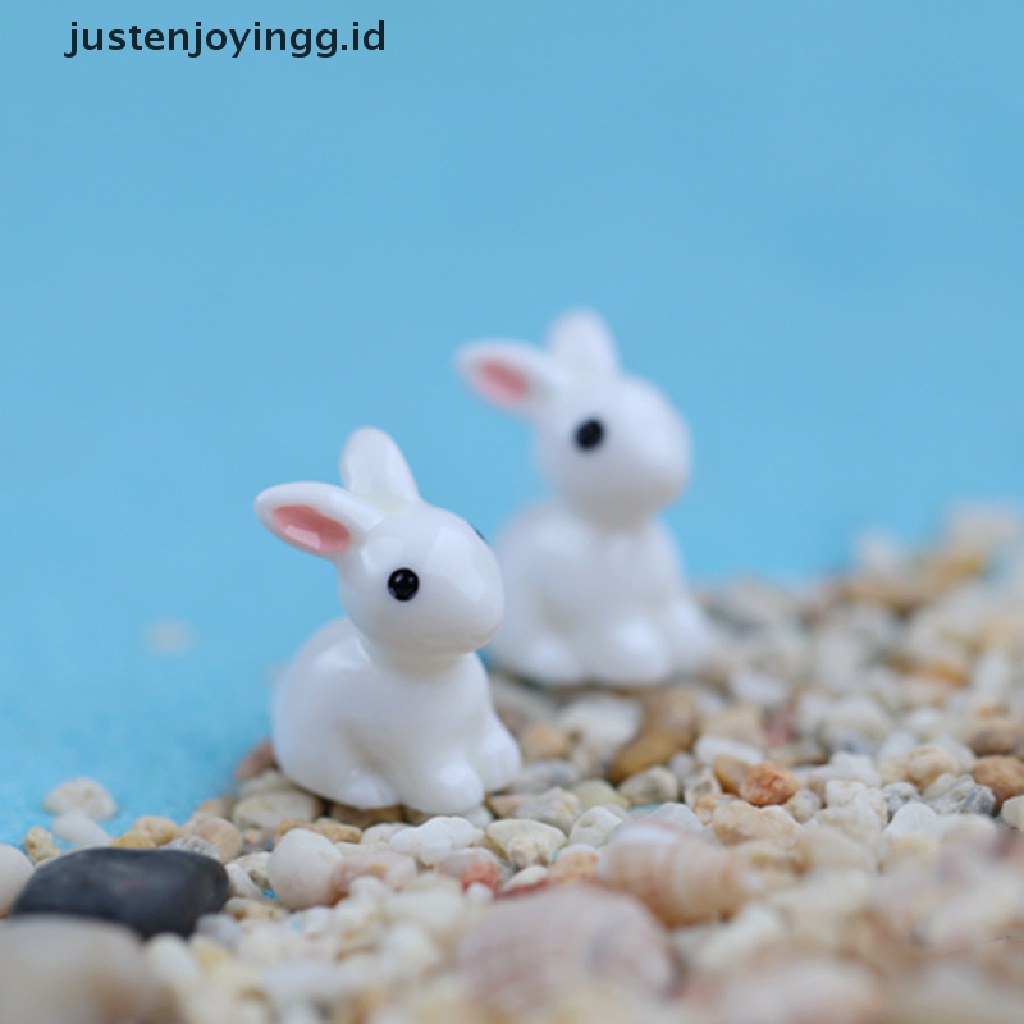 2pcs / Set Miniatur Kelinci Untuk Dekorasi Taman Mini / Fairy Garden