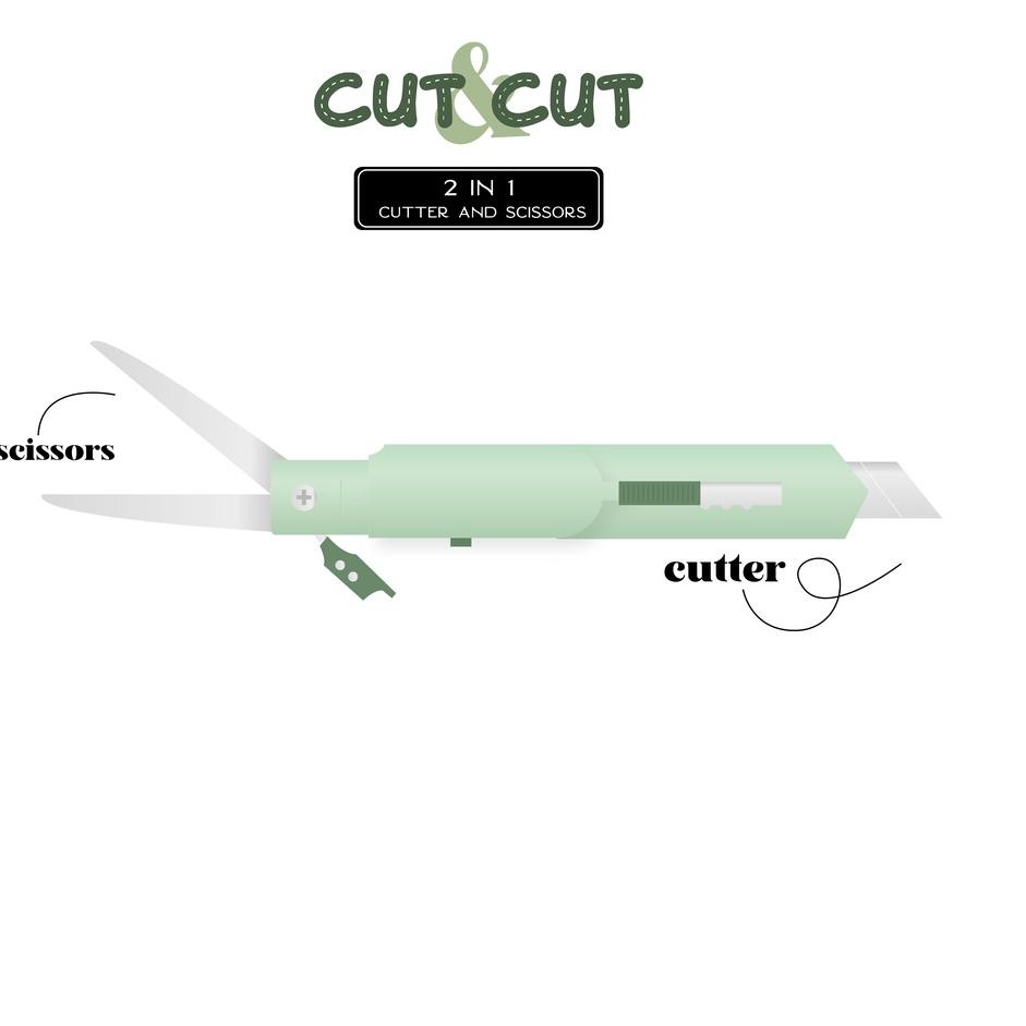 

Trend - Paperie Lab - Cut & Cut 2in1 Cutter and Scissors