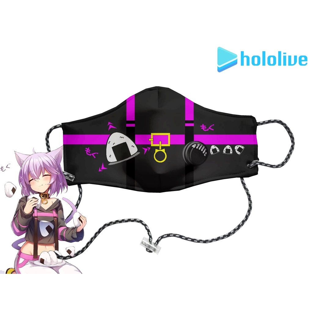 MASKER KAIN N95 2PLY - HOLOLIVE NEKOMATA OKAYU