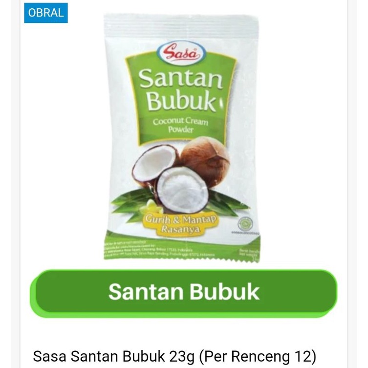 

Sasa Santan Bubuk 23g (12pcs)