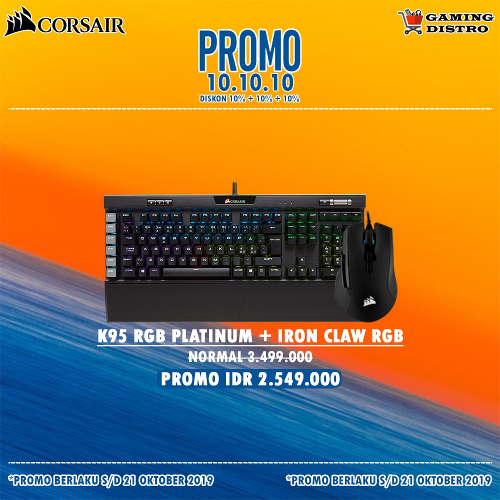 Corsair K95 RGB Platinum - Corsair M65 Elite RGB