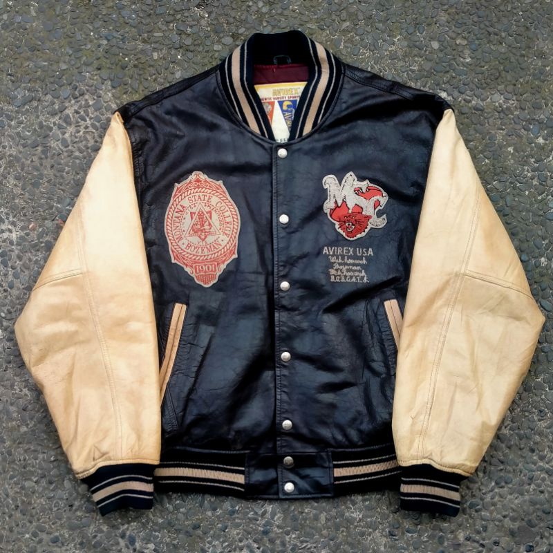 Vintage Avirex "Bobcats" Varsity Jacket