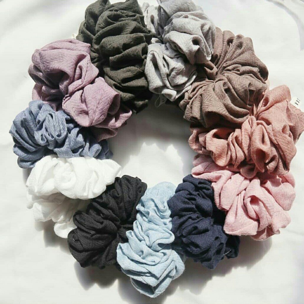 AV - SCRUNCHIE / KUNCIR RAMBUT / IKAT RAMBUT BAHAN POLYCOTTON, CORNSKIN