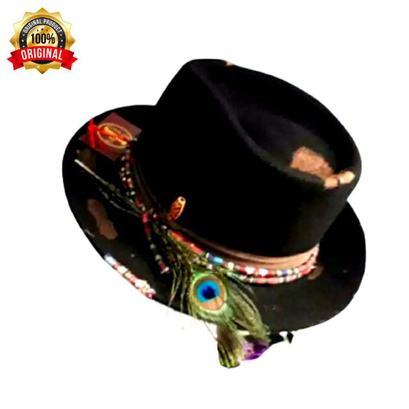 TOPI LAKEN FEDORA TOPI LAKEN PRIA ORIGINAL THE ROLLING  MODEL BLOWER BAHAN WOLL IMPORT ORIGINAL