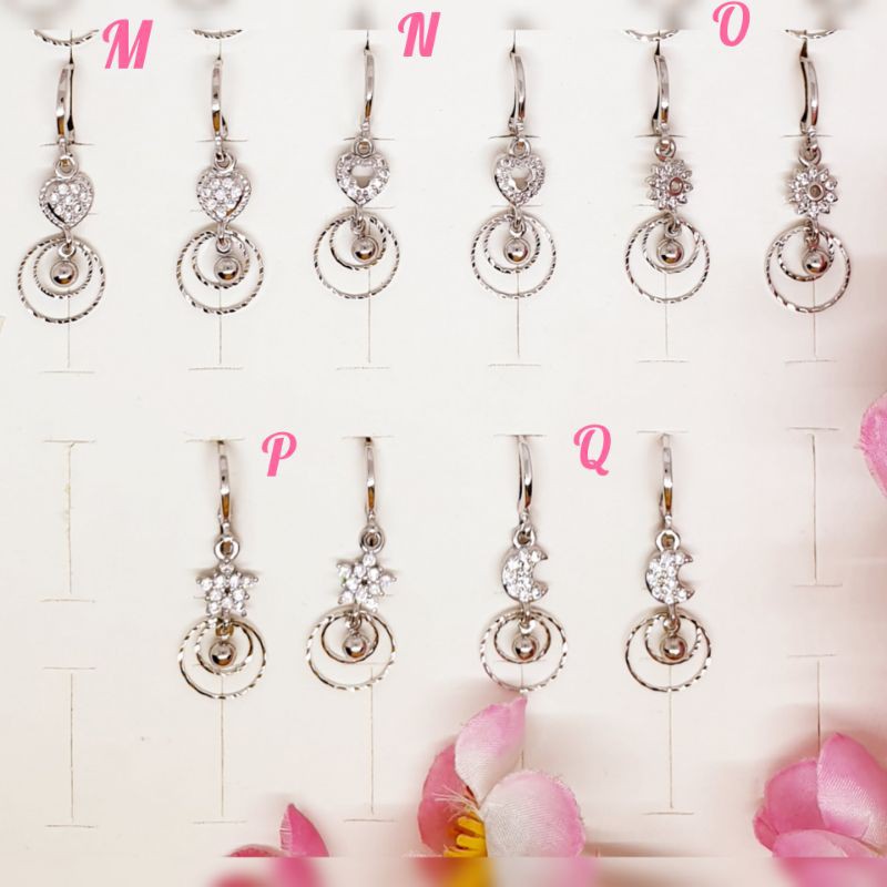 Anting cantik jurai pernata tersedia warna gold &amp; silver [TIN-16]