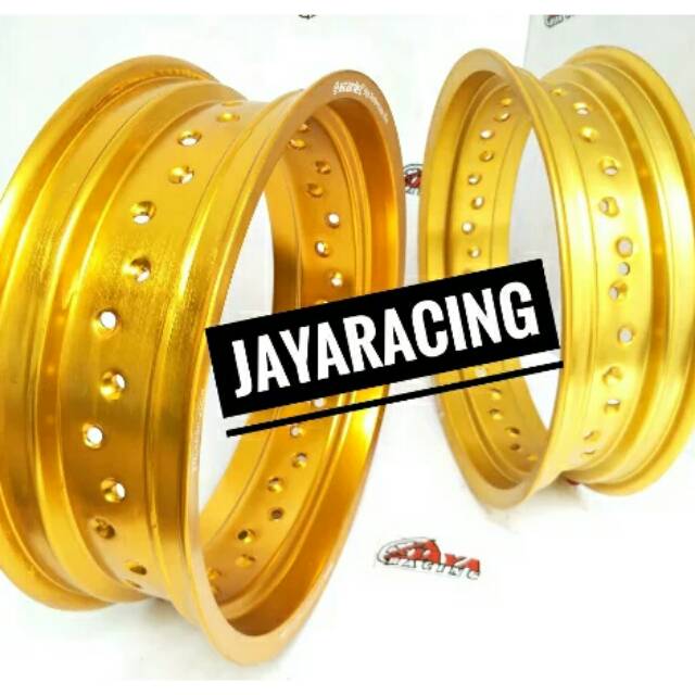 Velg Gold ring 14 Tapak lebar 350 300 mdl Tk depan belakang