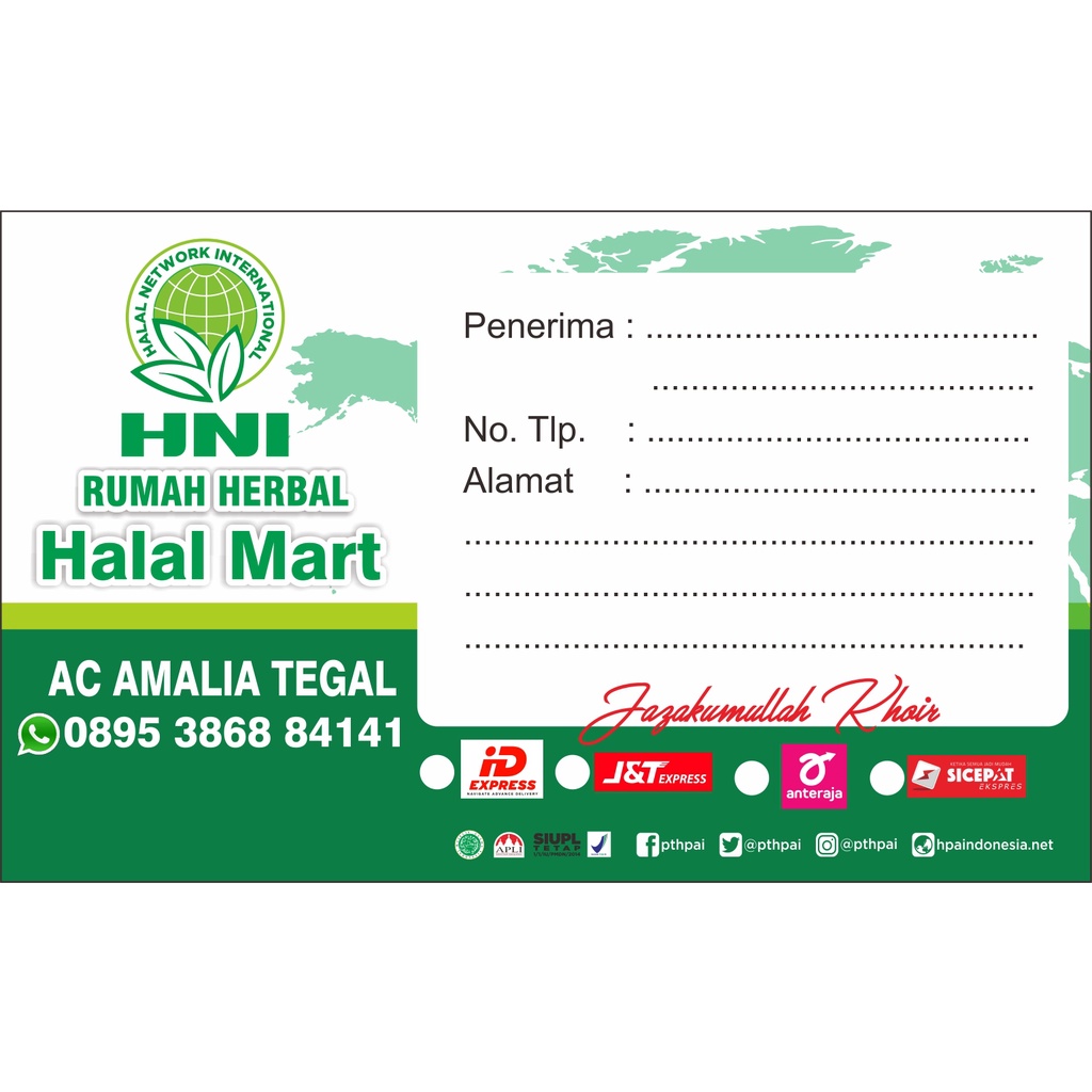 

stiker pengiriman HNI