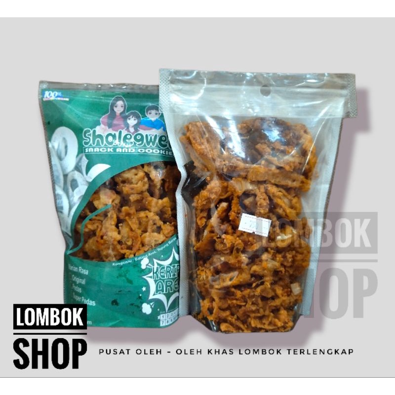 

Keripik Ares/Batang Pisang Muda Khas Lombok