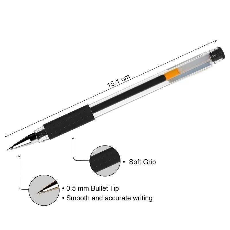 

( 1 LUSIN ) Pulpen Gel (Joyko 100-NT) (Joyko 100) / Gel Pen / Bolpen / Alat Tulis Pena Tintah Hitam