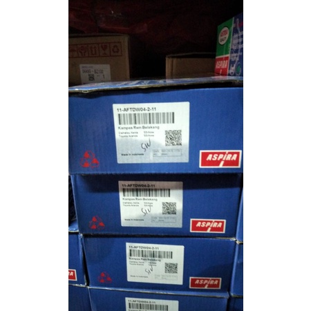 kampas rem belakang avanza tdw