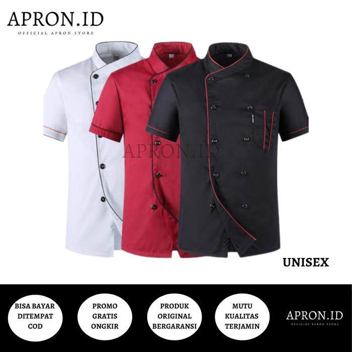 Seragam | Baju Koki Baju Chef Baju Koki Lengan Pendek Seragam Koki Chef Original