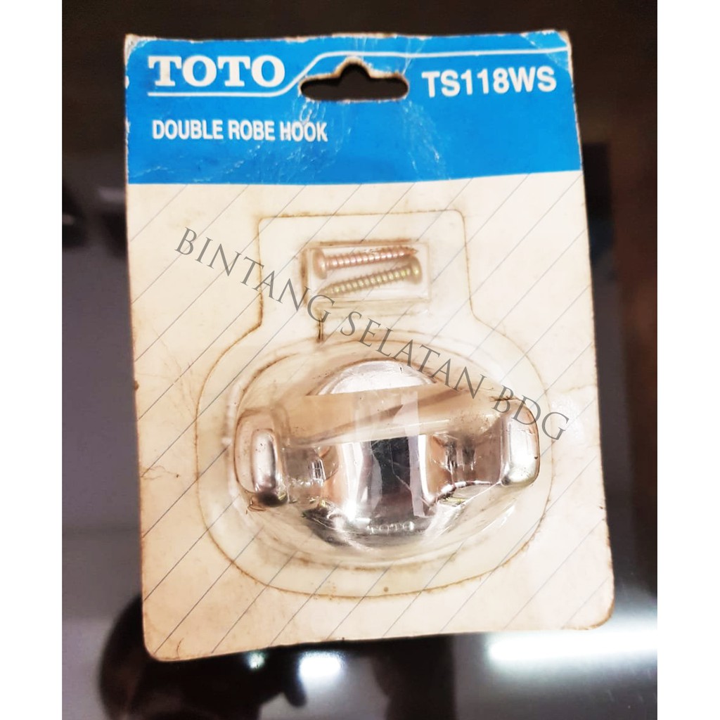 SALE TOTO TS 118WS DOUBLE ROBE HOOK GANTUNGAN BAJU