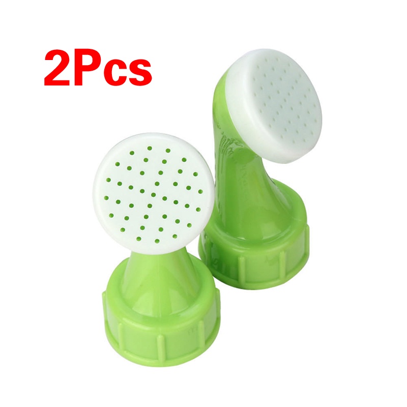 [2 Pcs Pack Portable Plastic Bottle Watering Spout Bottle Cap Converter] [Mini Hand Hose Nozzle Watering Sprinkler Works with Any 0.5,1,1.5,2 Liter Soda Bottle]