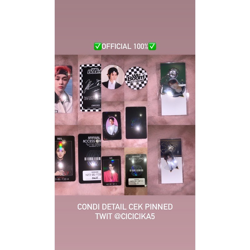 <READY STOCK> photocard pc nct yearbook jaehyun chenle jeno winwin b2s ac access card yuta dream