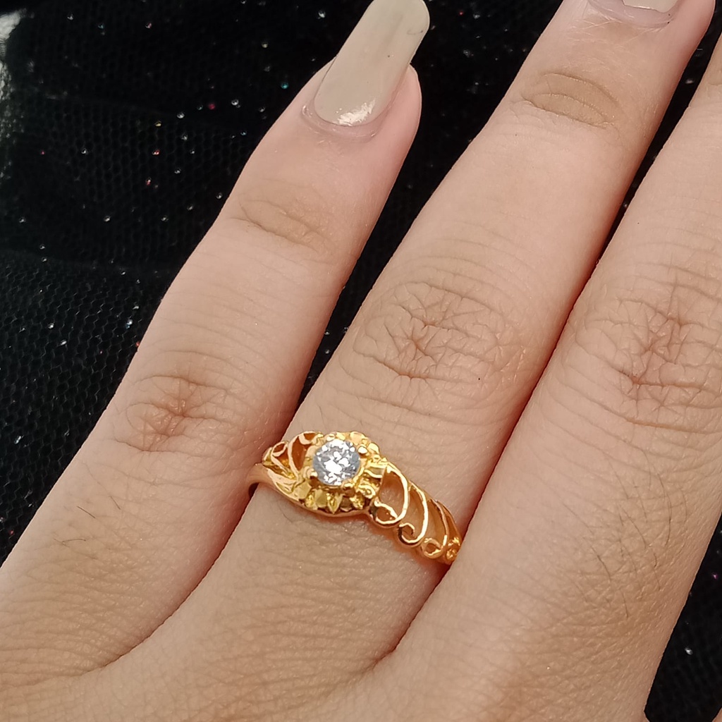 Cincin Emas 17K - 1.9 gr Kadar 750 - 1370