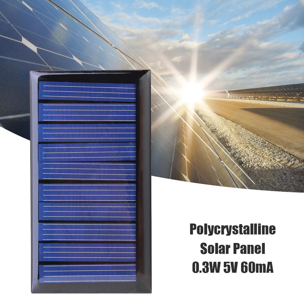 MOJITO kyofumo 0.3W 5V 60mA Solar Panel Polycrystalline Solar Cell Panel for 3.6V Battery