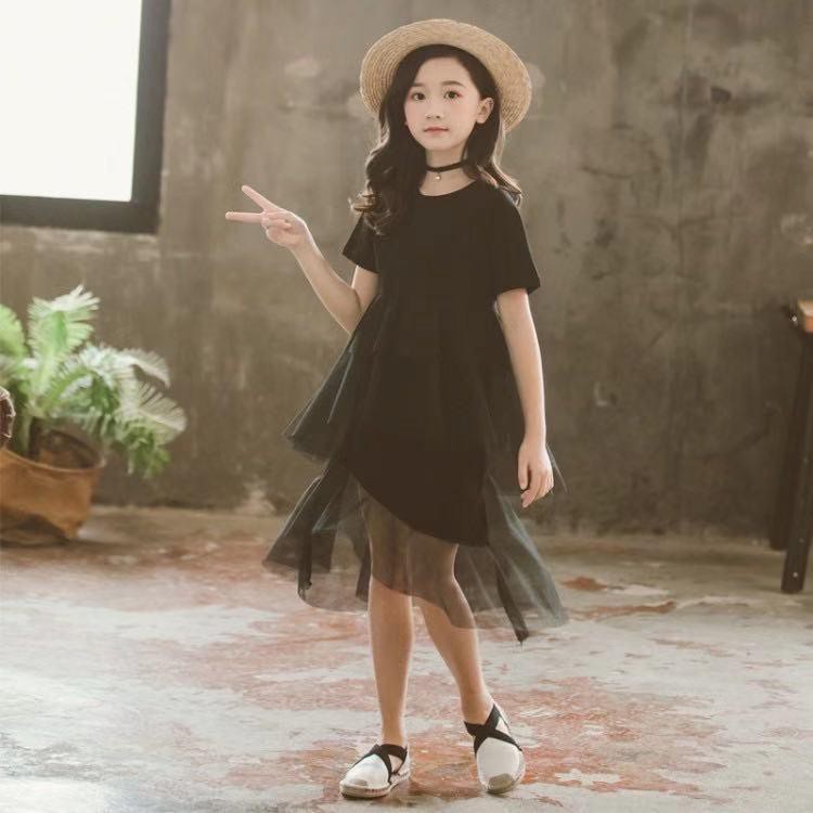 DRESS ANAK IMPORT BAJU ANAK IMPORT TERUSAN ANAK IMPORT DRESS ROK TUTU UMUR 4-12 TAHUN  - BISCUIT DRE