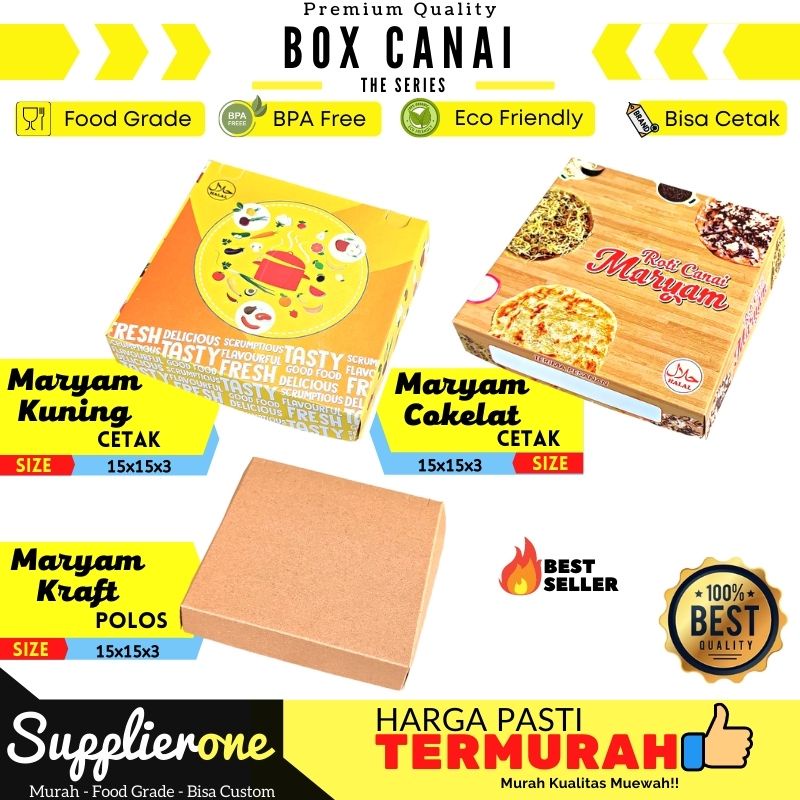 Dus Box Kemasan Roti Maryam, Kotak Roti Canai maryam, Kemasan Roti