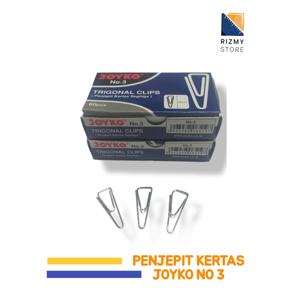 

Paper Clip No 3 Merk Joyko Trigonal (Per Box)