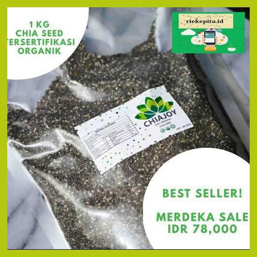 

5Yer67R- Chia Seed Mexico Organik Chiajoy Untuk Diet 1 Kg - Chiaseed - Peru T7Rty67-