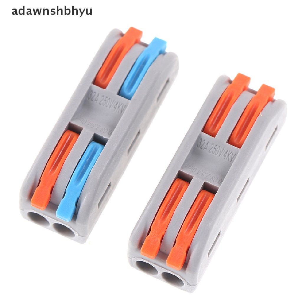 Konektor Kawat adawnshbhyu 5PCS PCT-222 Terminal Block Conductor SPL-2/3Termina Push-In