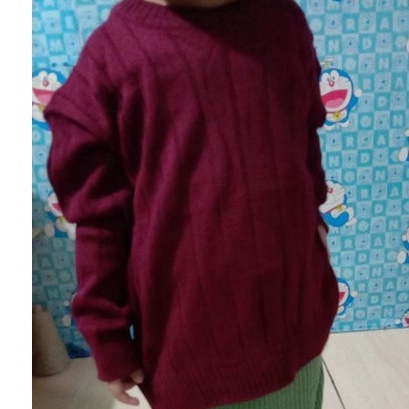 sweater rajut anak chika/atasan baju rajut anak unisex/outwear ank laki'' dan perempuan 2-7thn