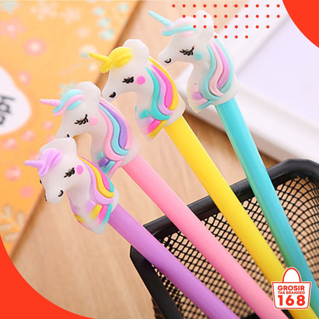  PULPEN  KARAKTER UNICORN RAINBOW KUDA  PONI  ALAT TULIS 